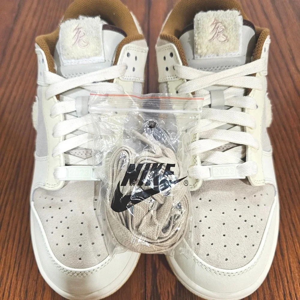 Nike Dunk Low Year of the Rabbit FD4203-211 Fossil Stone Men's 7 Women's 8.5